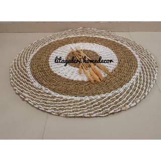 Rug seagrass bulat 100cm Shopee Indonesia Rug seagrass bulat 100cm Shopee Indonesia