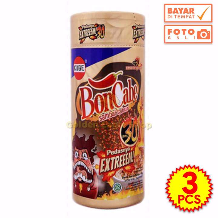 

[PAKET 3] BonCabe / Bon Cabe Sambal Tabur - LEVEL 30! Pedasnya EXTREEEM! 40g