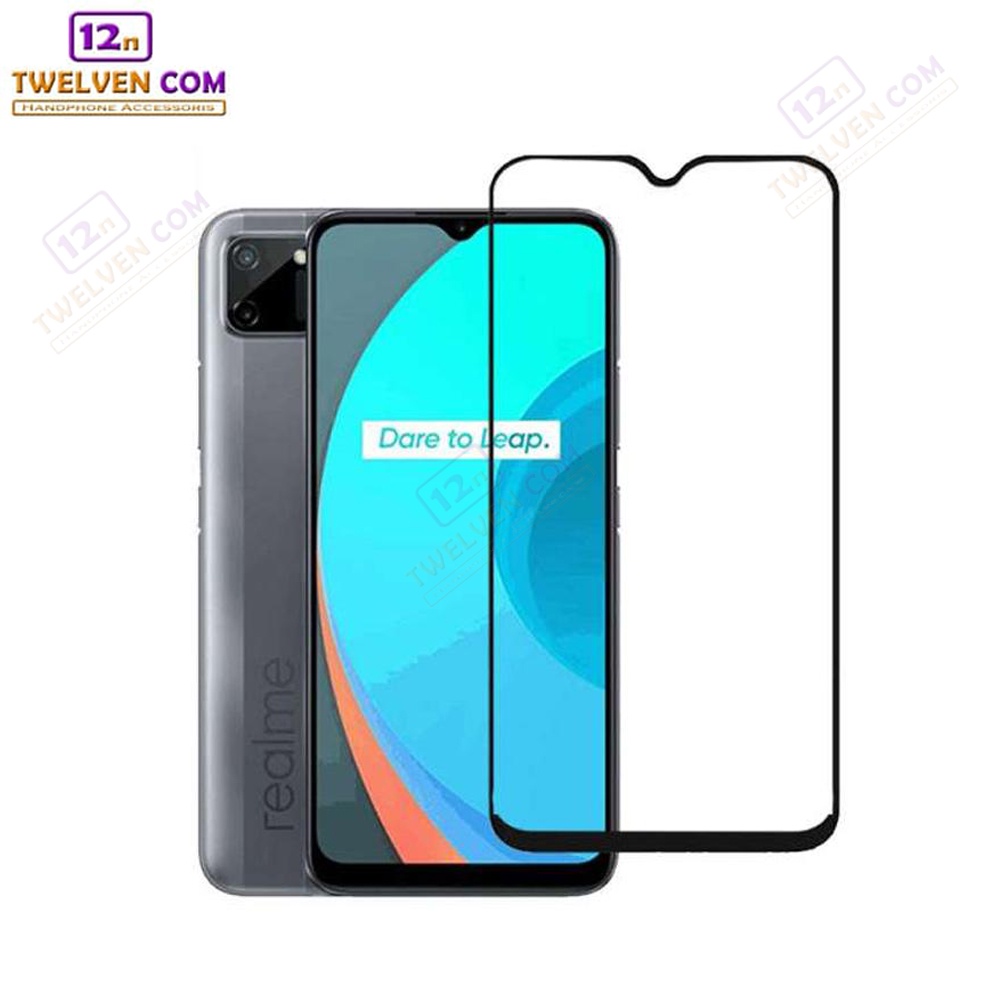 [FLASH SALE] zenBlade 5D Full Cover Tempered Glass Realme C11 - Hitam