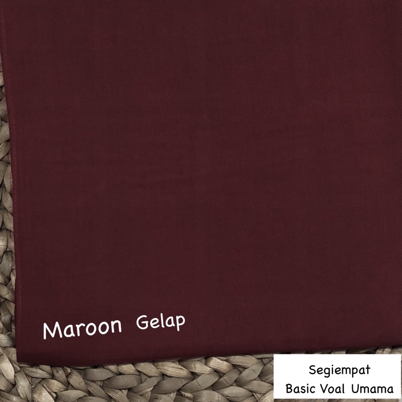 Hijab Basic Voal Umama Part 3-Maroon Gelap