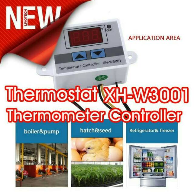 Thermostat digital XH-W3001 220V AC Temperature Controller