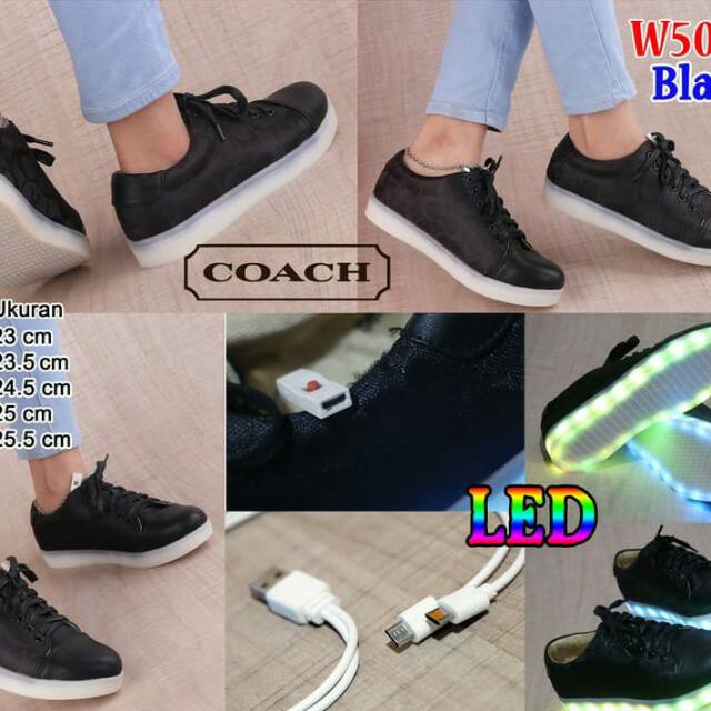 Sepatu Wanita/Sneaker Shoes Led Coach W5029 impor