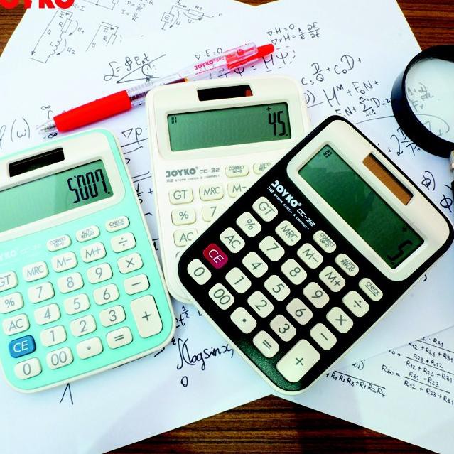 

Kirim Langsung FVKQB Calculator / Kalkulator Joyko CC-32 / 12 Digits / Check Correct - Putih 84 Mode
