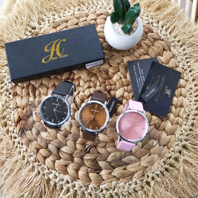 Jam Tangan Wanita Leather || Kode : JT 8123 / Jam tangan Jimshoney / Jam tangan import / Arloji / Jam tangan wanita / Jam tangan wanita Jimshoney / Jam tangan kulit-7
