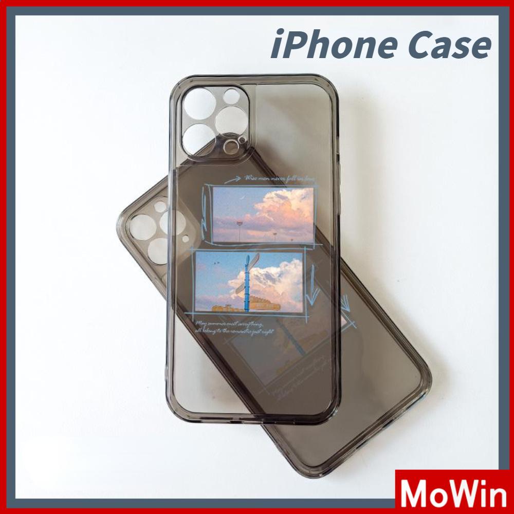 Casing Silikon iPhone 13 Pro Max 12 Pro Max 11 7 + Shockproof Motif Langit Biru Awan Putih