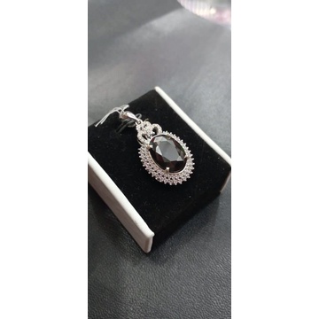 liontin batu permata alexandre ikat perak