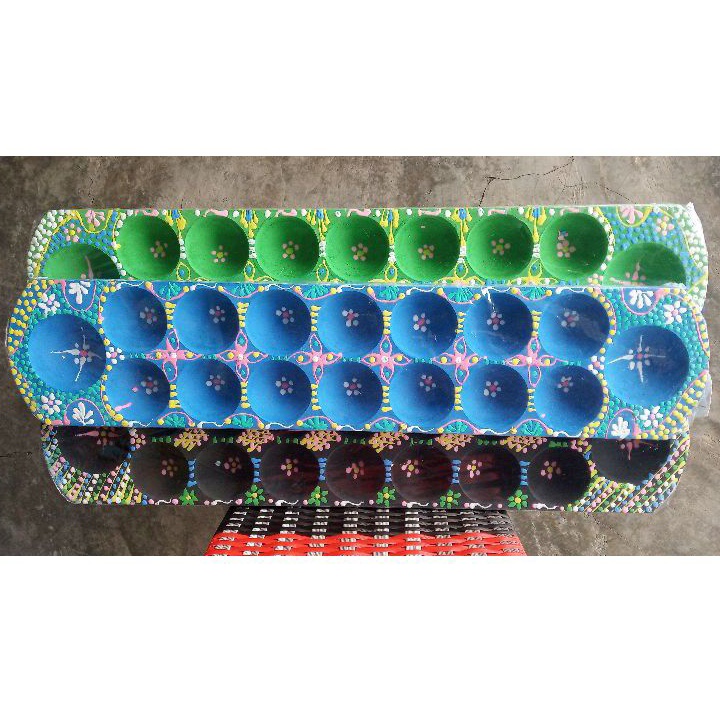 TERMURAH DAKON CONGKAK / CONGKLAK PANJANG KAYU MOTIF BATIK (TANPA BIJI KUWUK)