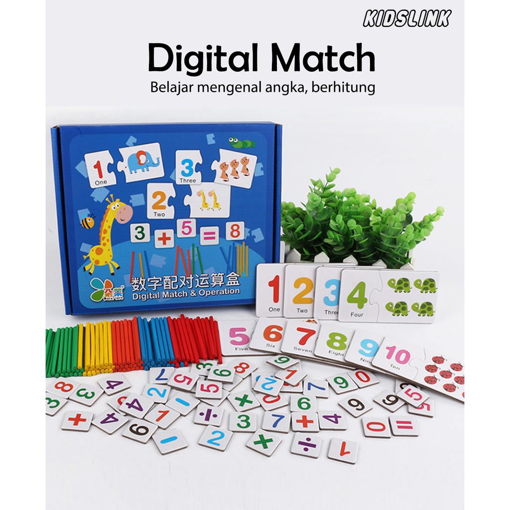 Mainan Edukasi Edukit  Toys  Bermain Belajar Matematika Math Enlightenment  Puzzle