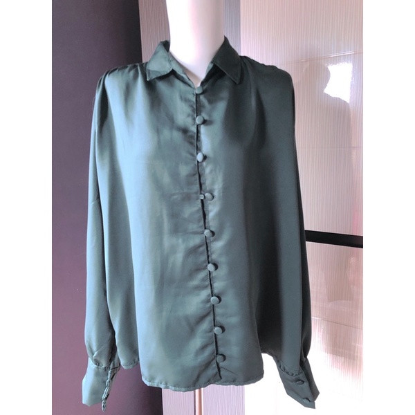 blouse silk satin premium