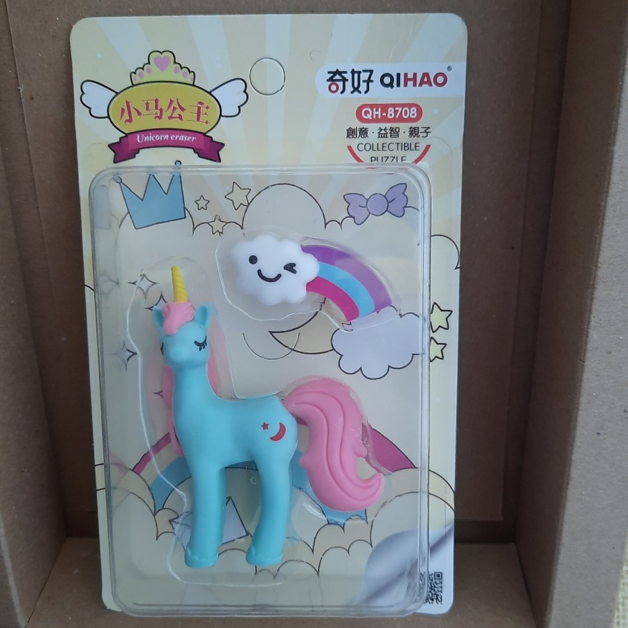 Eraser Penghapus Bentuk Unicorn Lucu Hadiah Kado