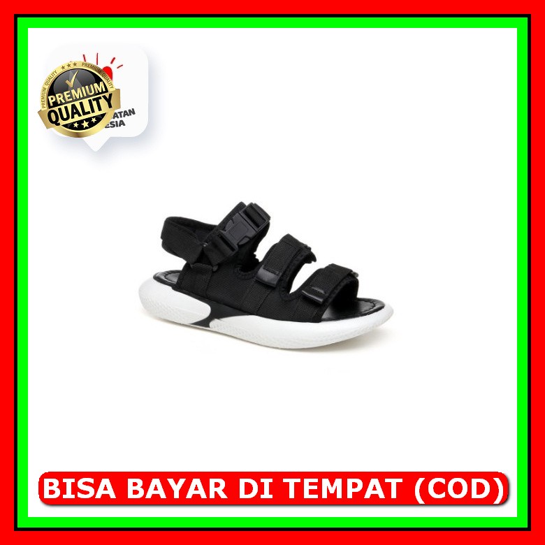 Sandal Gunung Lzt Pria/Wanita Dewasa Outdoor Pro Strap Tiga & Dua GO626 Pvn Sera Sandal Wanita Black