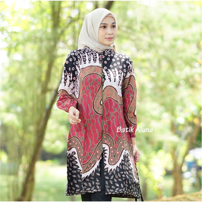 Batik Cewek Solo Premium Panjang Tunik TBA 016