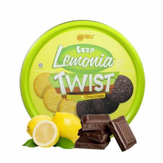 

Nissin Lemonia Twist biscuit biskuit 360gram 360g 360 gram kaleng