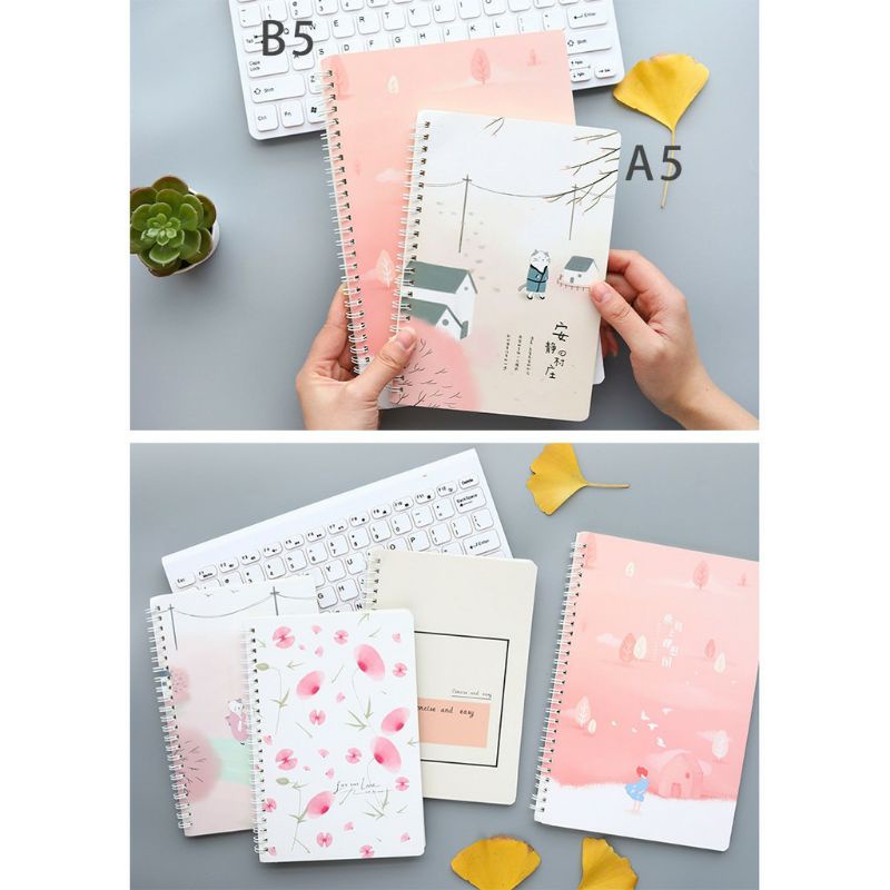 

Notebook A5 spiral garis Uk 20.5 X 15 CM