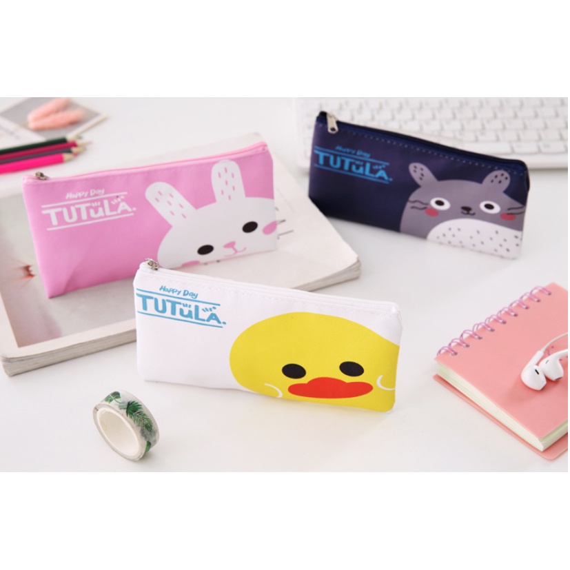 Tempat Pensil Karakter TUTULA / Tempat Alat Tulis Kartun Totoro Brown Cony Sally / Tepak Pensil Karakter Binatang Lucu