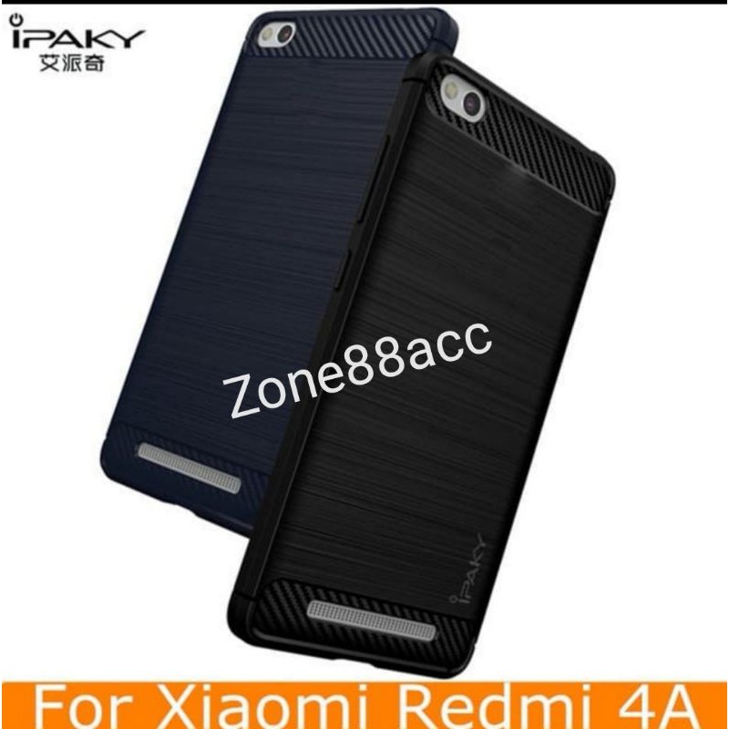 Redmi 4A Silicon Case Softcase iPAKY Carbon Casing Cover TPU