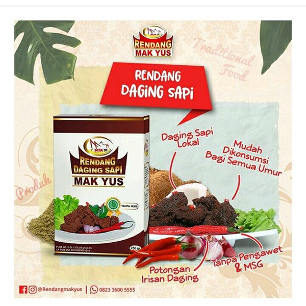 

Rendang Daging Sapi Mak Yus (250gr)