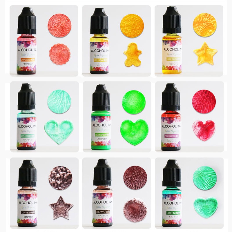 Promo Pewarna Resin Cair Alcohol Ink Diffusion Effect Pigment Alkohol Resin Epoxy Uv Lycal