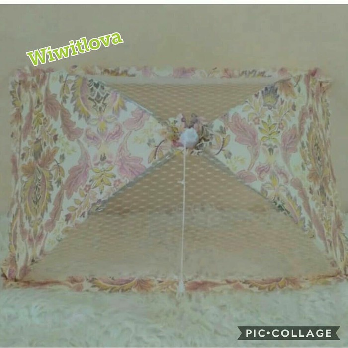 Tudung Saji Lipat Persegi Motif E Shabbychic Import
