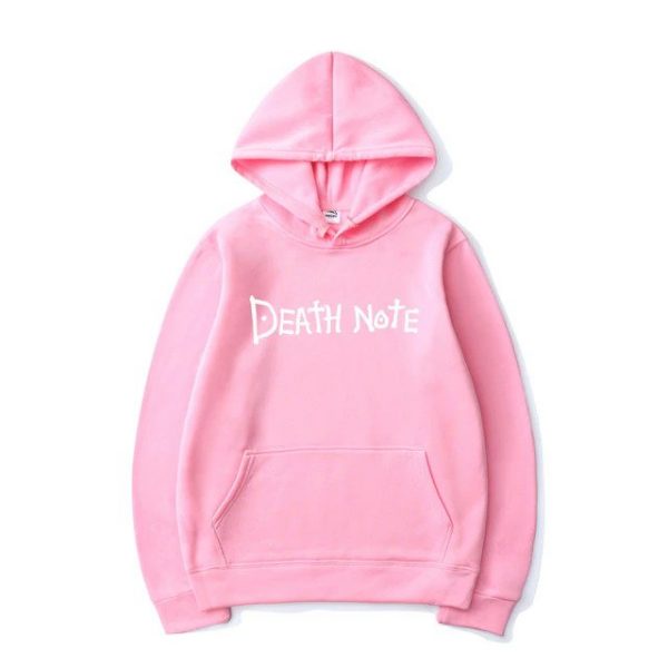 Sweater Hoodie Anime DEATH NOTE SIMPLE Jumper Pria Wanita Bahan Fleece Ukuran S M L XL XXL XXXL