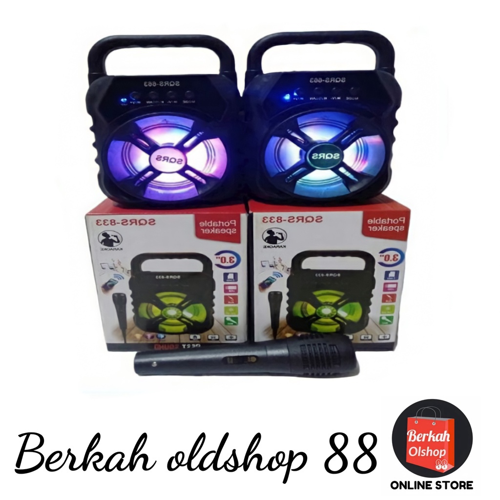 BERKAH OLDSHOP 88 - SPEAKER KARAOKE 3 TINGKAT SX-Y3006 (FREE MIC+KABEL USB) - SPEAKER TERBARU