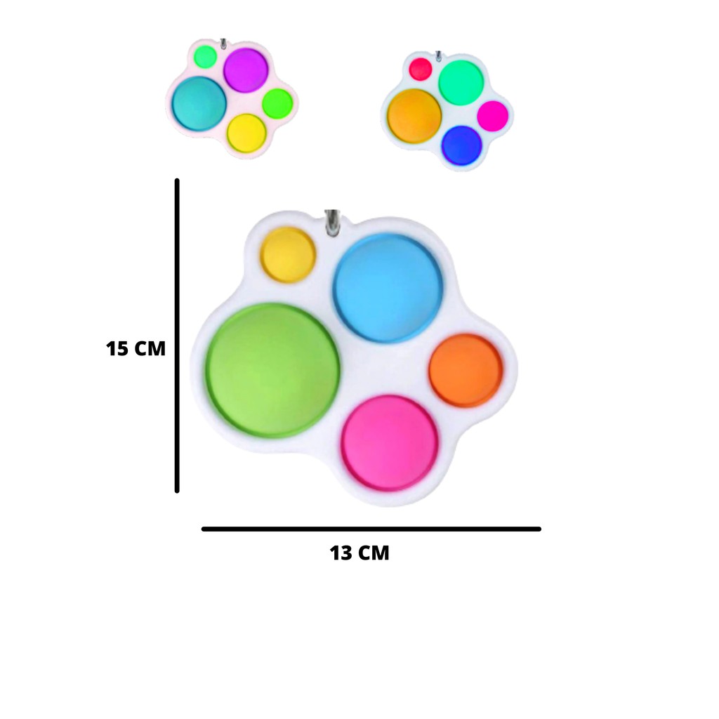 (MI) Mainan Pop It Simple Dimple Pedang Kapak Mainan Anak Senjata Terbaru-5 HOLE
