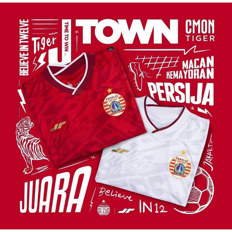 Jersey persija J-TOWN piala menpora 2021 home dan away original