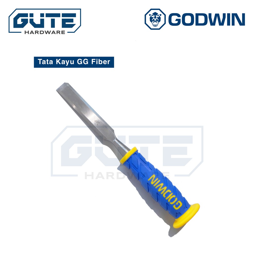 Wood Chisel Pahat Kayu “GODWIN” GG Fiber High Grade Carbon Steel // Tata Kayu