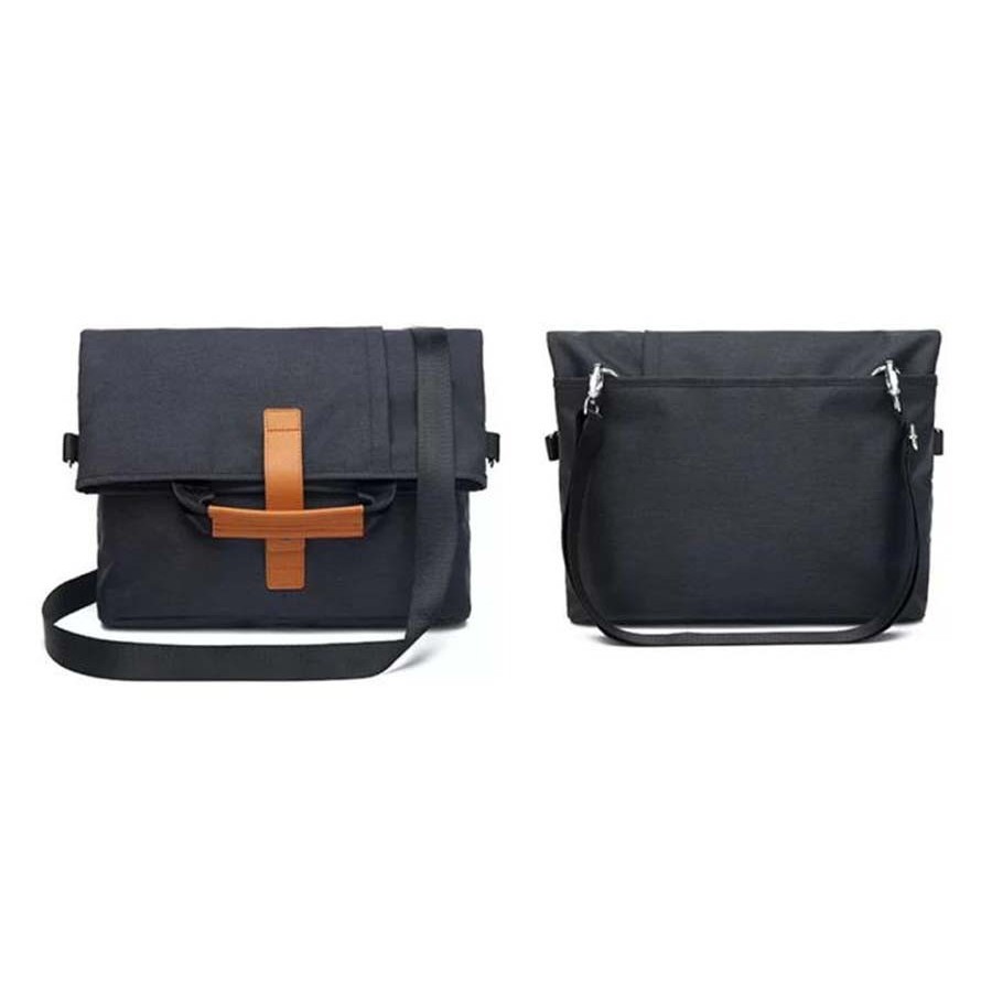tas laptop selempang canvas folded 13 sd 17 inch