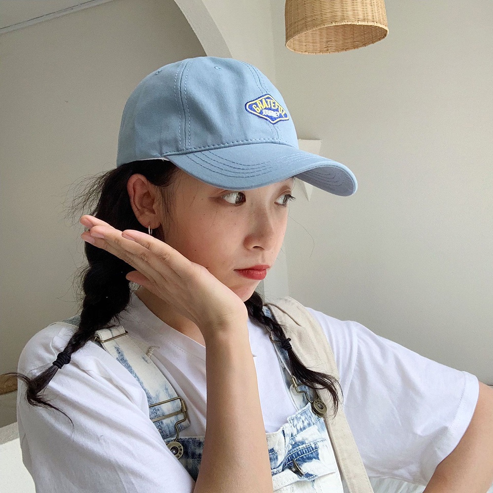 Topi Baseball 5 Warna Biru Gaya Kasual Untuk Wanita