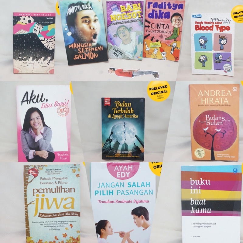 

Preloved Buku Indonesia Original Murah berkualitas
