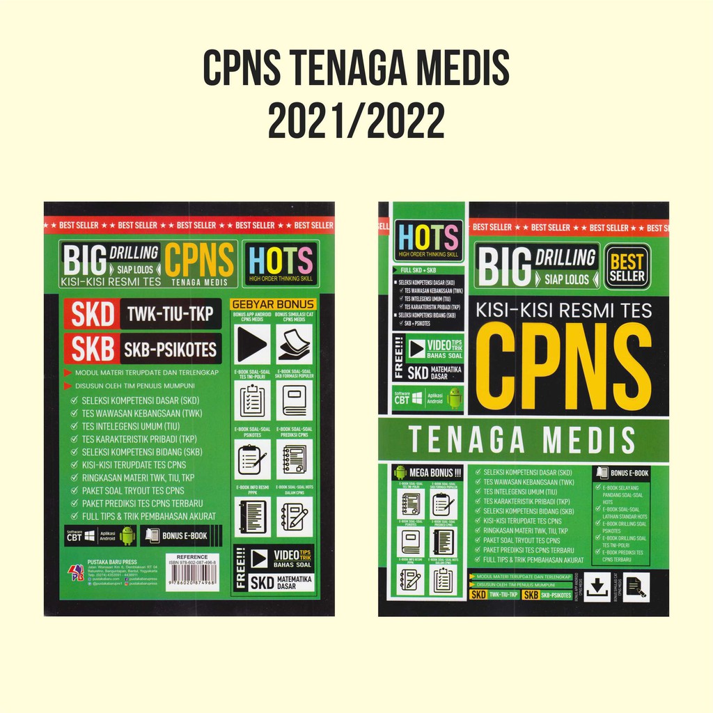 Buku Cpns 2021 Buku Tes Cpns Hots Big Bank Drilling Kisi Kisi Resmi Tenaga Medis Terupdate Terkini Shopee Indonesia