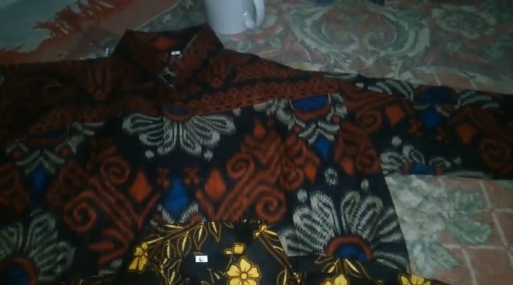 Kemeja Batik Pria Lengan Panjang Size M L Xl Bswart Batik Hrb026 Kenongo Hem Panjang Padi