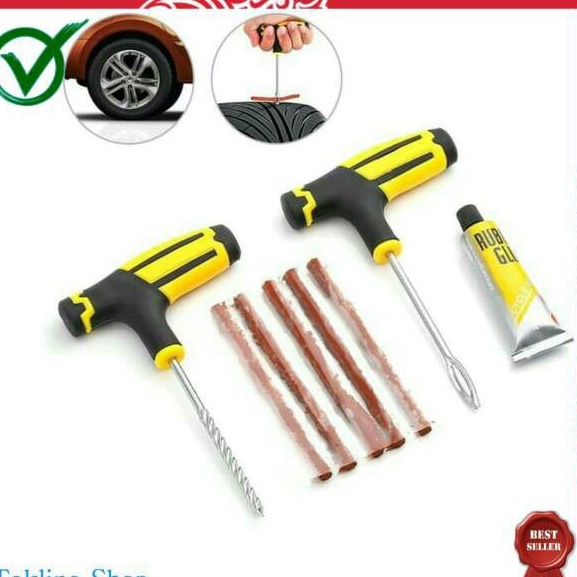 SDi-2 Alat Tambal Ban Tubeles / Karet Tambal Ban Tubeless / Set Alat Tambal Ban Tubles Motor Mobil T