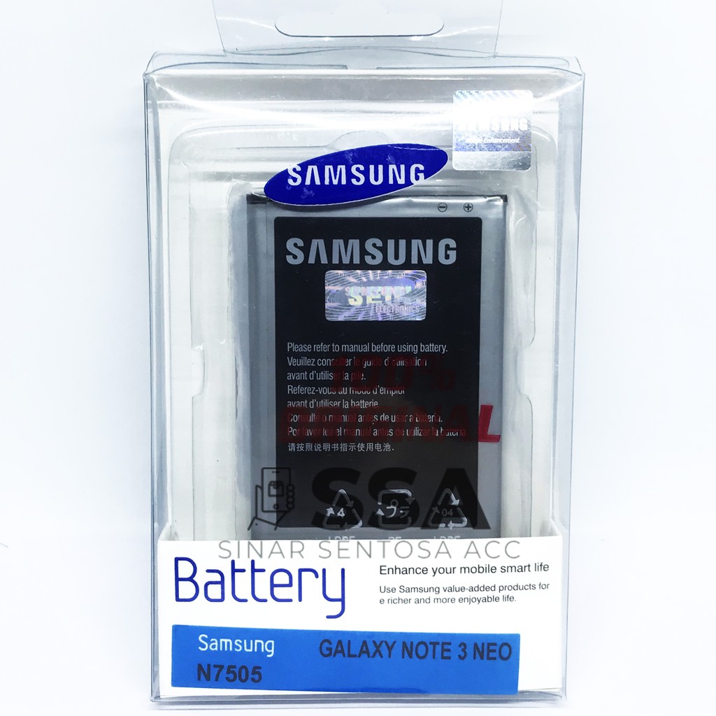 Baterai Original 100% Samsung Galaxy Note 3 Neo N750 Not 3 Neo N 750 Batre Batrai HP ORI GARANSI