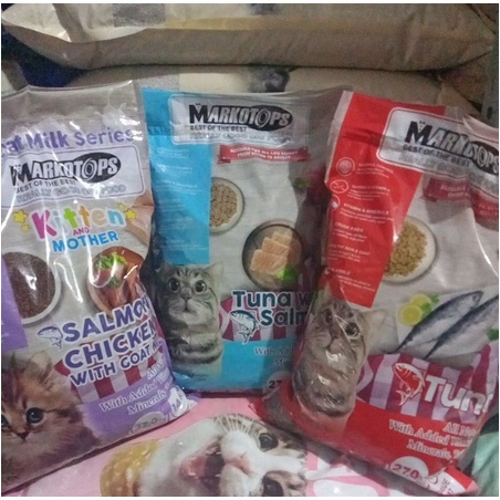 MARKOTOPS all life stage repack 1kg dry food makanan kucing