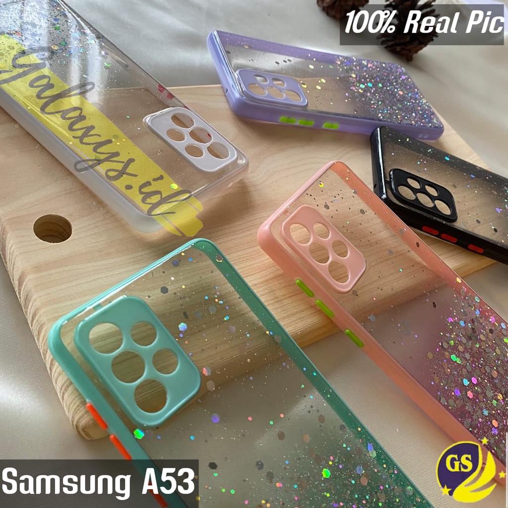 SAMSUNG A04S 2022 S21 FE 2022 A13 4G A23 4G A33 5G A53 5G A73 5G 2022 Case Dove Glitter Bling Star Light Candy  Camera Macaron Gliter Pelindung Kamera