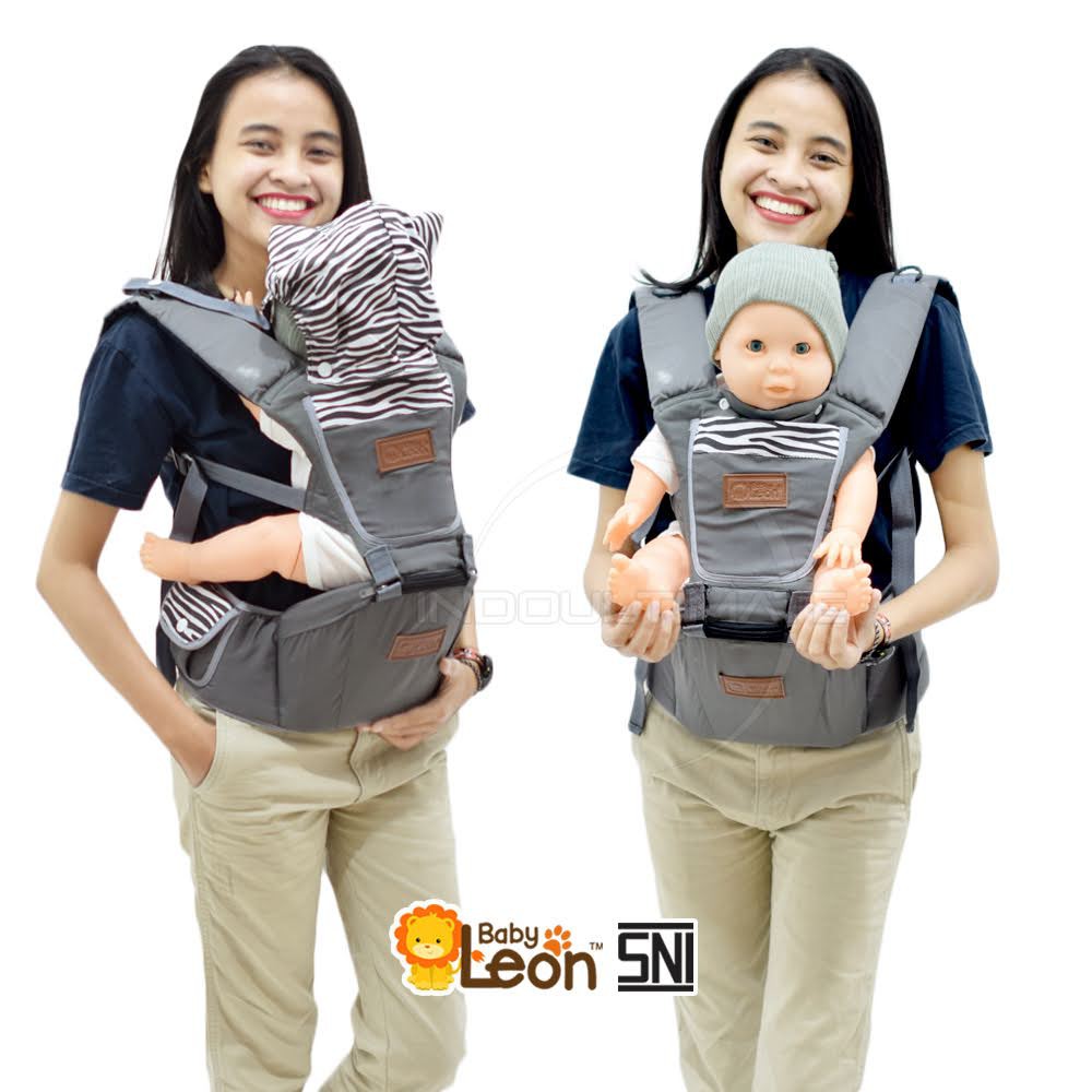 5in1 Way Gendongan Hipseat Bayi BABY LEON + Pelindung Kepala BY-479 BY-490 Gendongan Bayi Model Terbaru Gendongan Bayi Depan Duduk Gendongan Bayi Samping Gendongan Multifungsi Gendongan Bayi Instan Anti Pegal Baby Carrier BY-481 [TANPA TOPI]