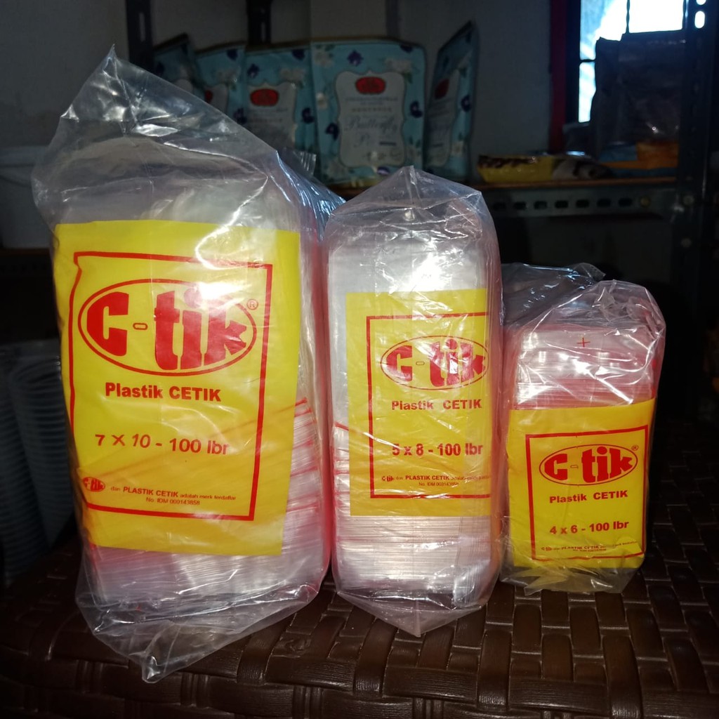 Plastik Bening C-Tik / Klip / Ziplok isi 100 lembar