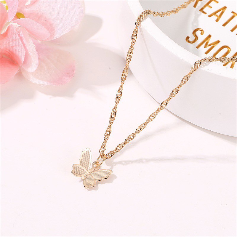 [theneeds.yk] Kalung Kupu Kupu Full Alloy Necklace