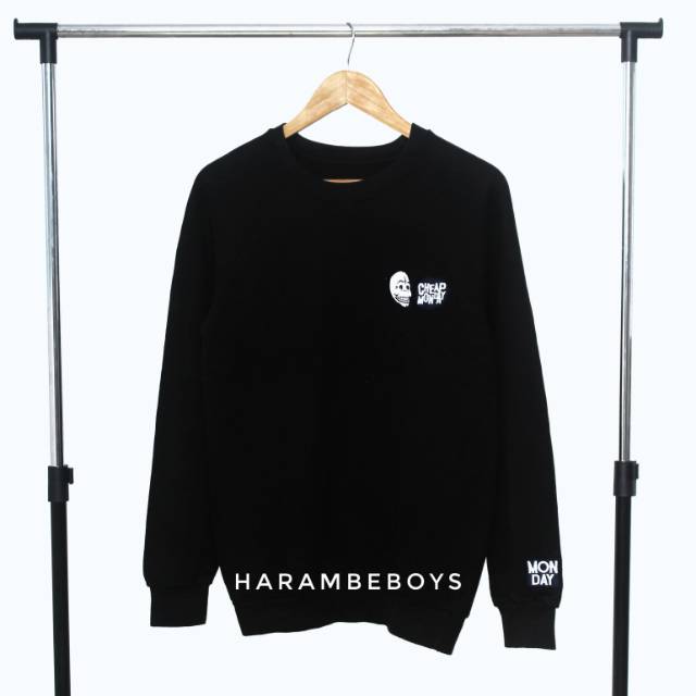 CREWNECK CHEAP MONDAY SIZE M FIT L LOKAL