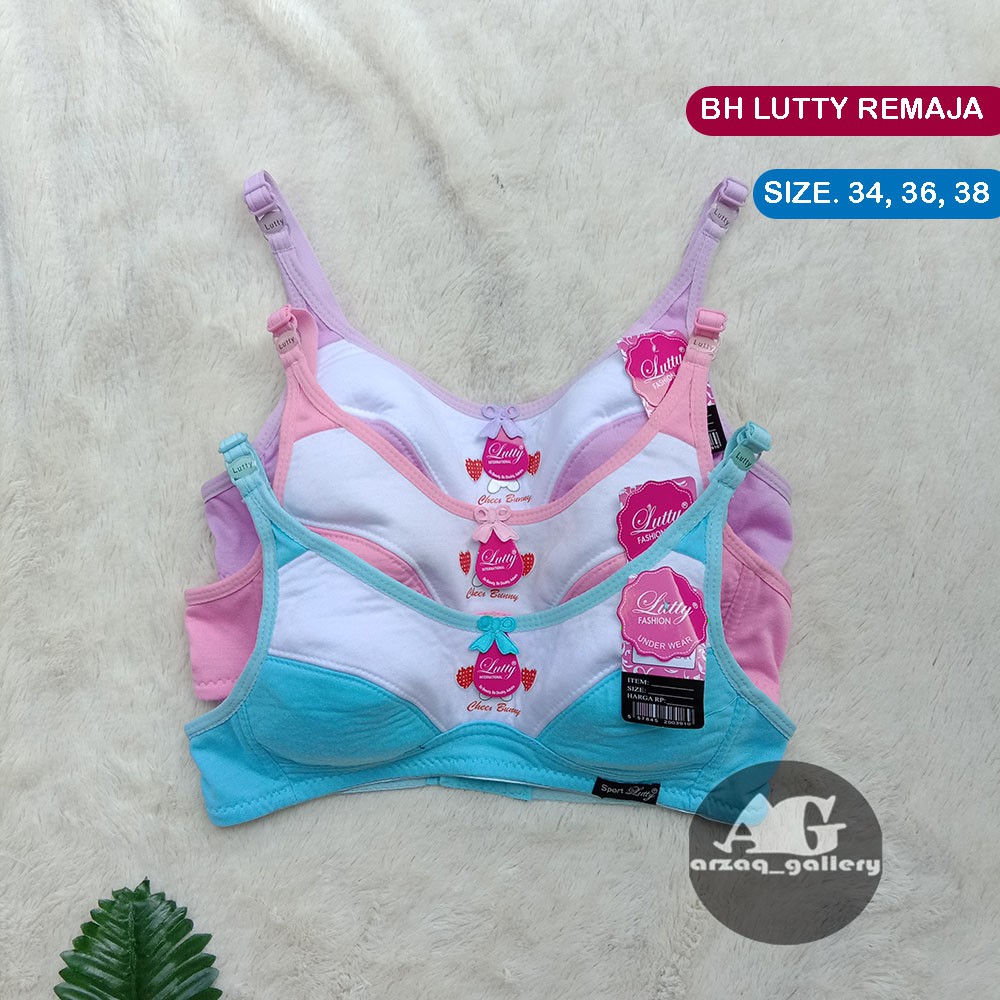 BH Lutty ABG Warna K 2 / Bra Remaja Tanpa Busa Kancing 2 / Bh Remaja / Bra Miniset / Bra Remaja / Bra Tanpa Busa / Bra Tanppa kAWAT / sport bra