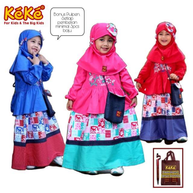 Kekesumut Gamis Anak Perempuan GM 500 Baju Busana Muslim