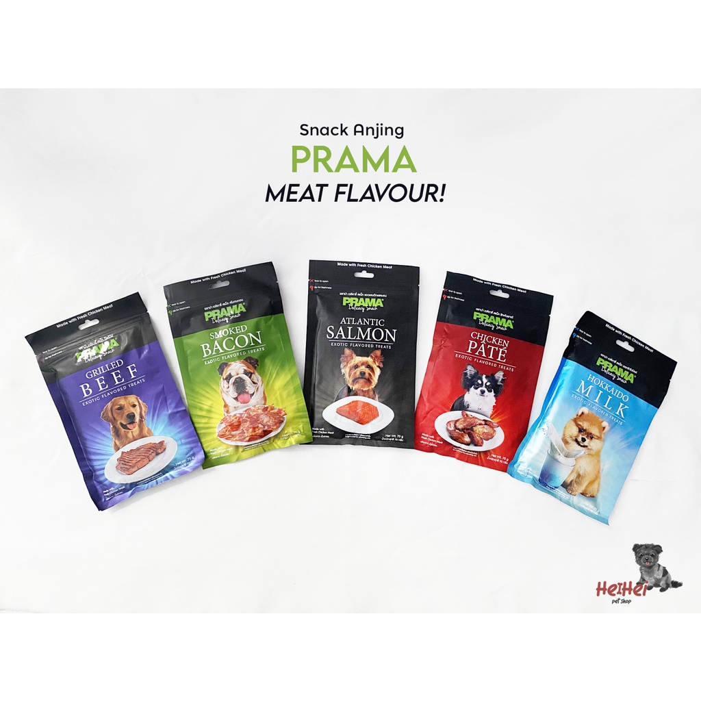 Prama Dog Treat 70 gr - Snack Anjing Best Seller - Dog Food Dog Snack - Cemilan Kesukaan Anjing