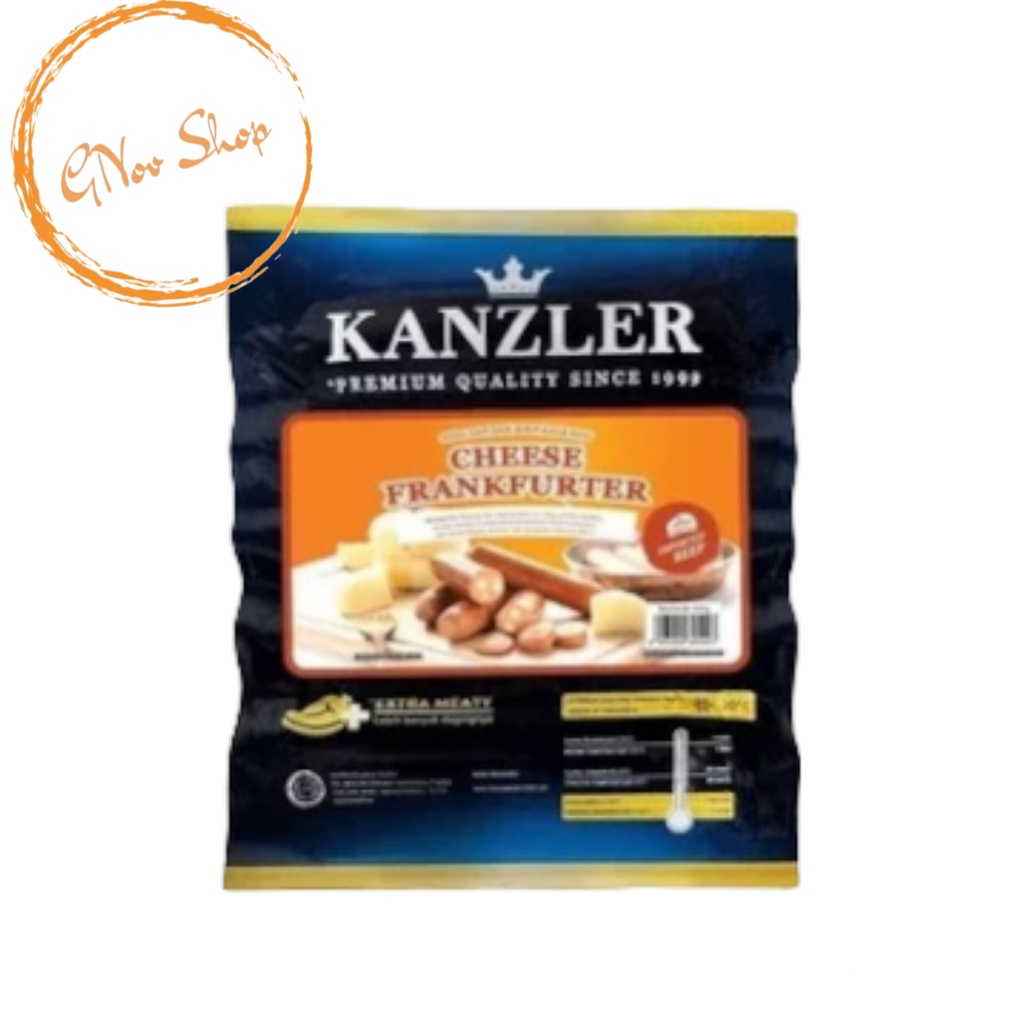 

Kanzler Sosis Sapi Cheese Frankfurter 360gr Isi 5