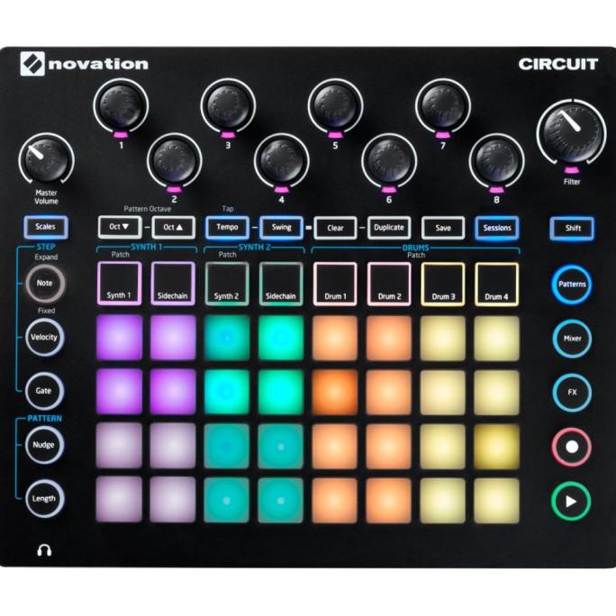 Novation Circuit Groovebox Step Sequencer with Sample Import ,BMJ