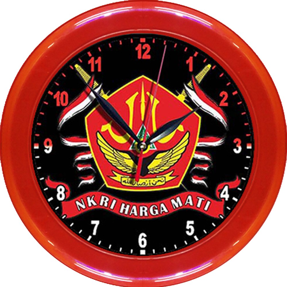 JAM DINDING BANSER INDONESIA   (DIAMETER 30CM)