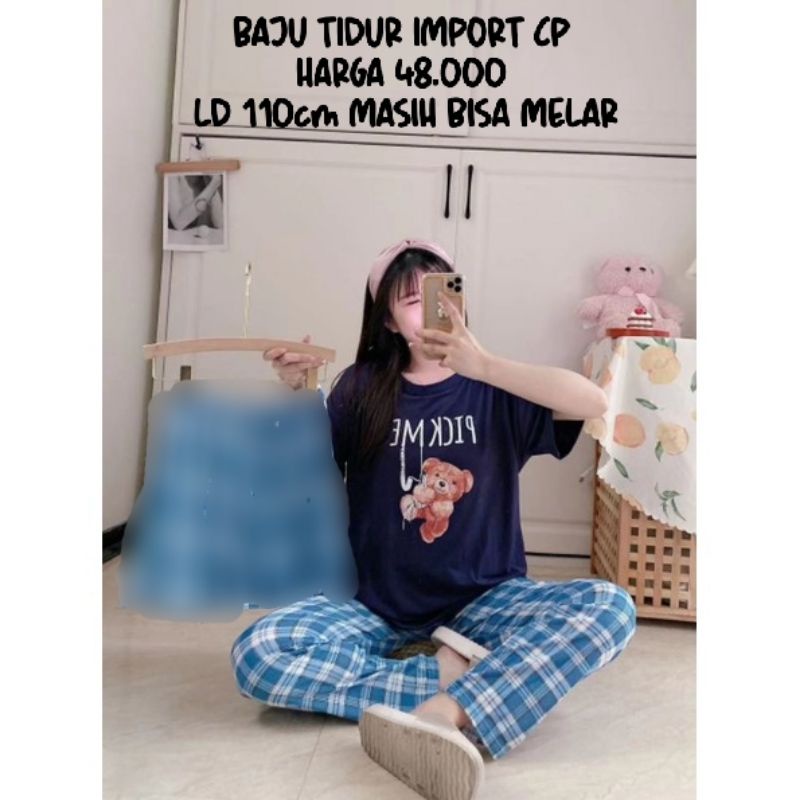 setelan import/CP Korea/CP kekinian/CP viral/CP lucu/baju tidur import