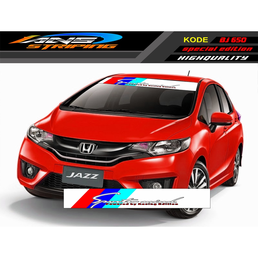 VARIASI KACA DEPAN MOBIL JAZZ /STIKER  BRIO / AGYA / AYLA / YARIS / MOBILIO / SEDAN BJ650