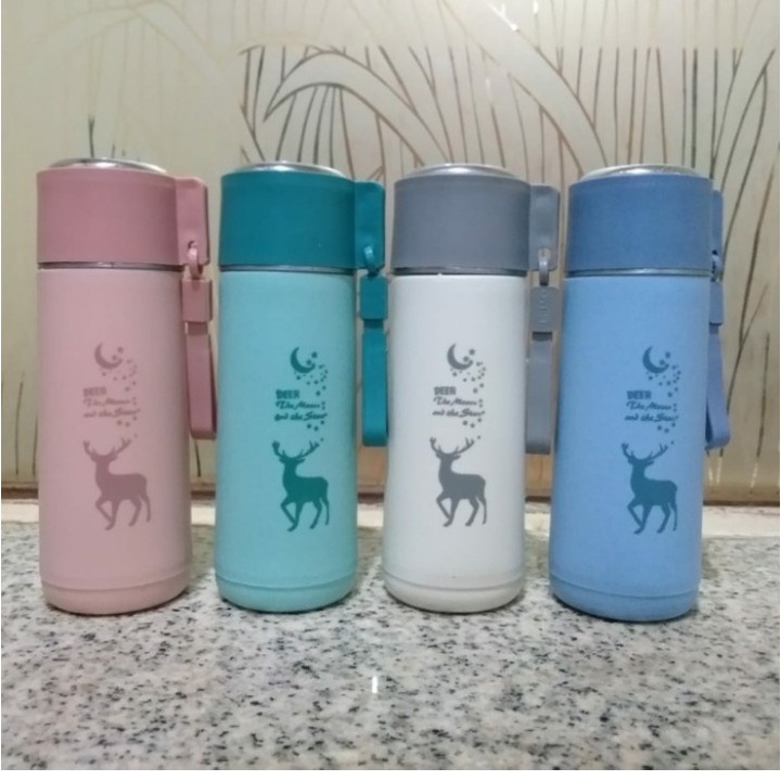 Promo Botol Minum Kaca Unik Motif Rusa